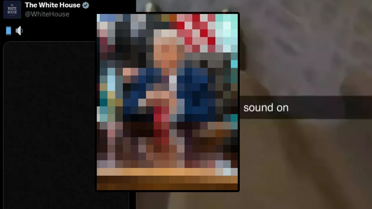 Beyaz Saray'dan peş peşe şifreli paylaşımlar: Bu defa Trump'ı mozaiklediler