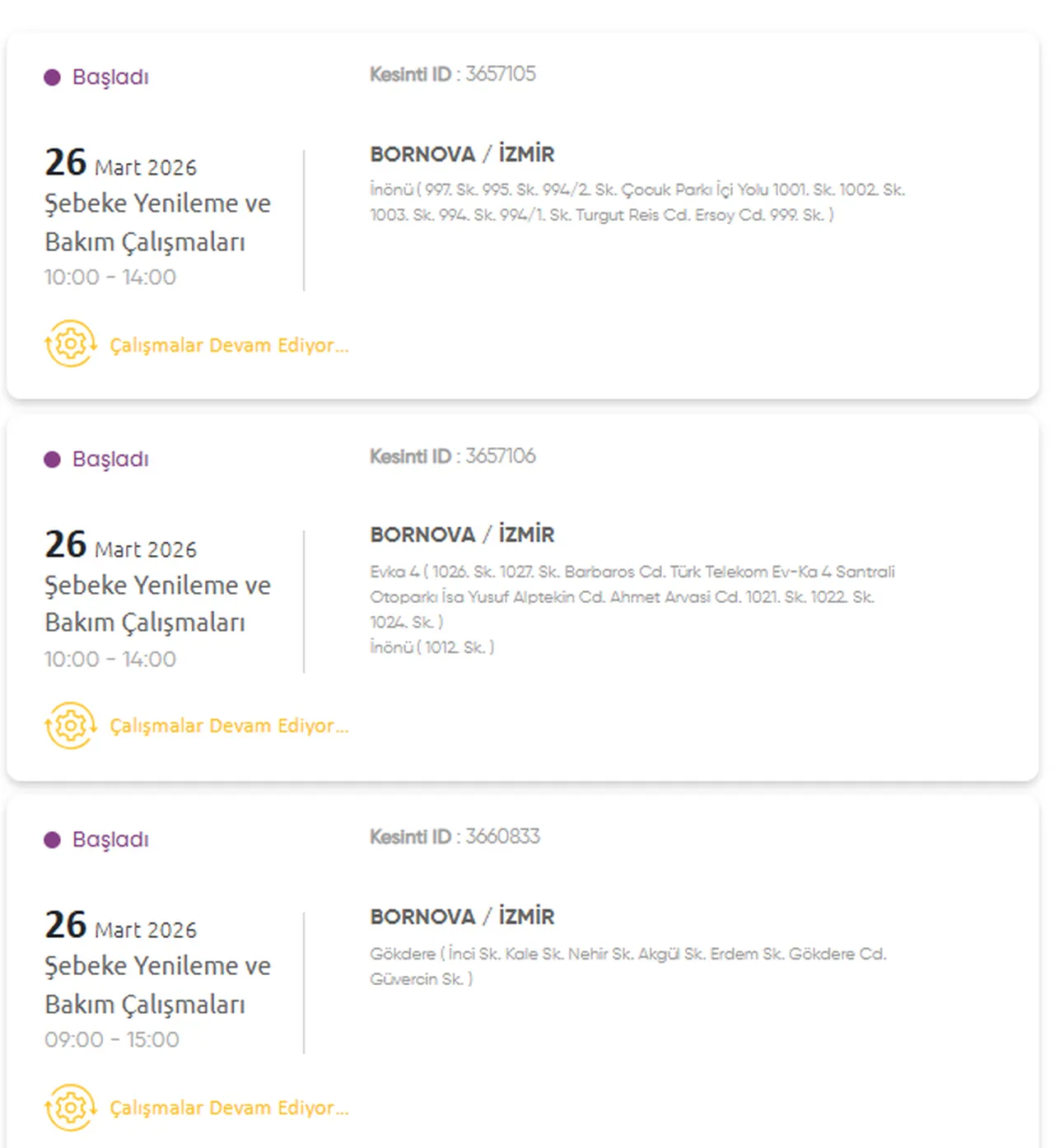 Gediz İzmir elektrik kesintisi listesi 26-27 Mart 2026! İşte etkilenecek ilçeler ve kesinti bitiş saati