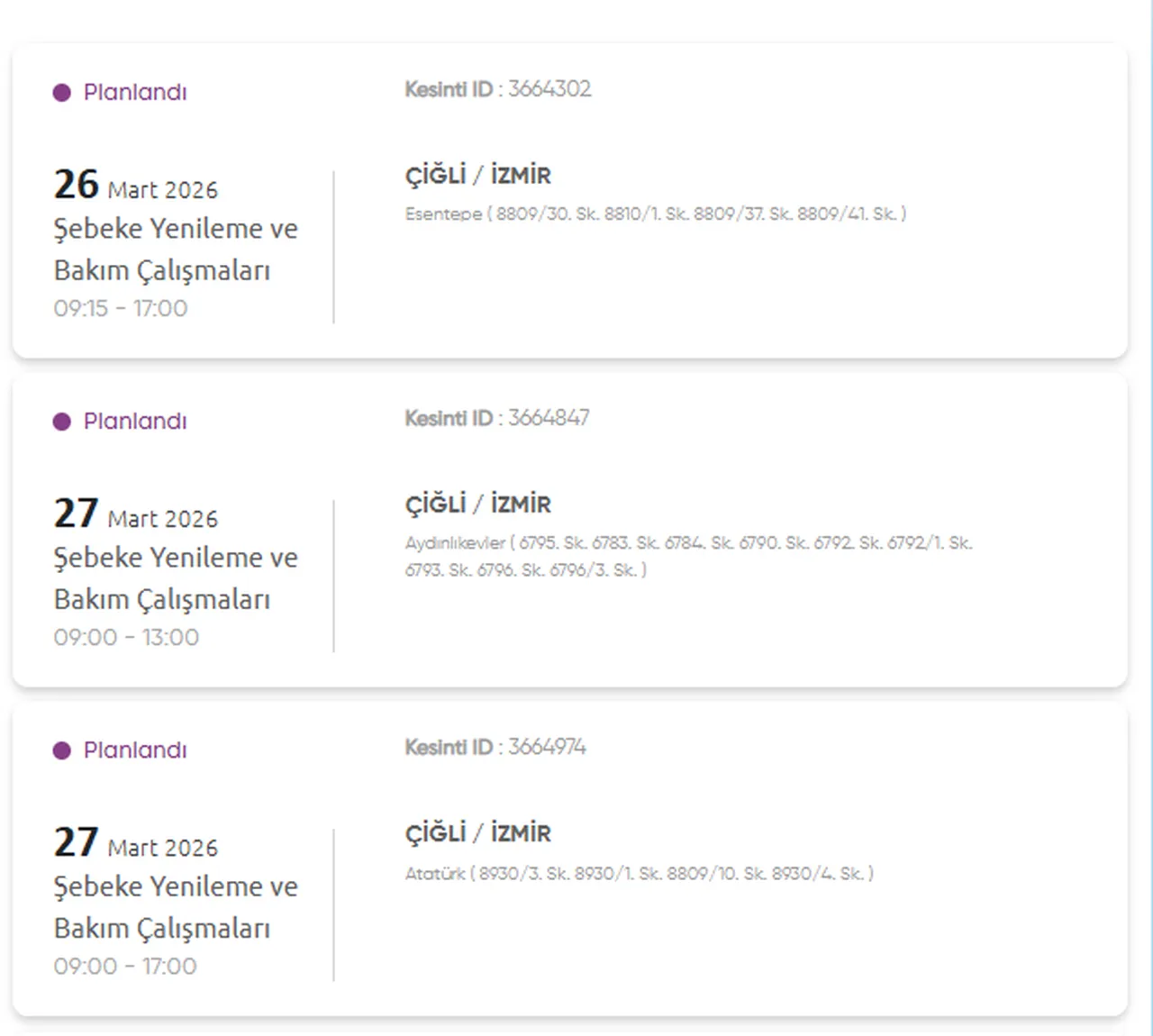 Gediz İzmir elektrik kesintisi listesi 26-27 Mart 2026! İşte etkilenecek ilçeler ve kesinti bitiş saati