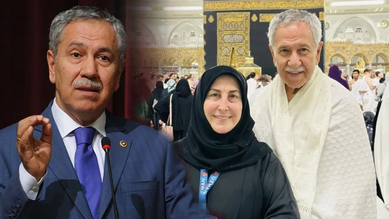 Bülent Arınç umreye gitti! Eşiyle fotoğrafı dikkat çekti