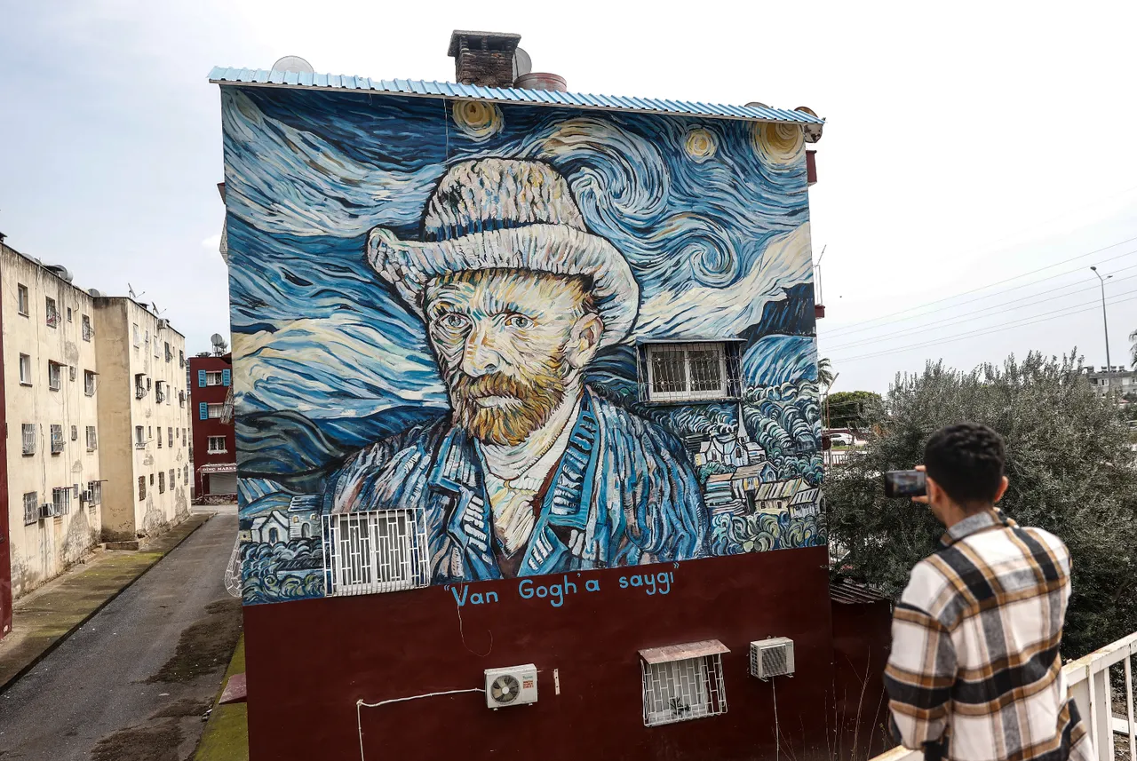 Görüntü Türkiye'den! Bina bina boyandı, mahalle değil resim müzesi