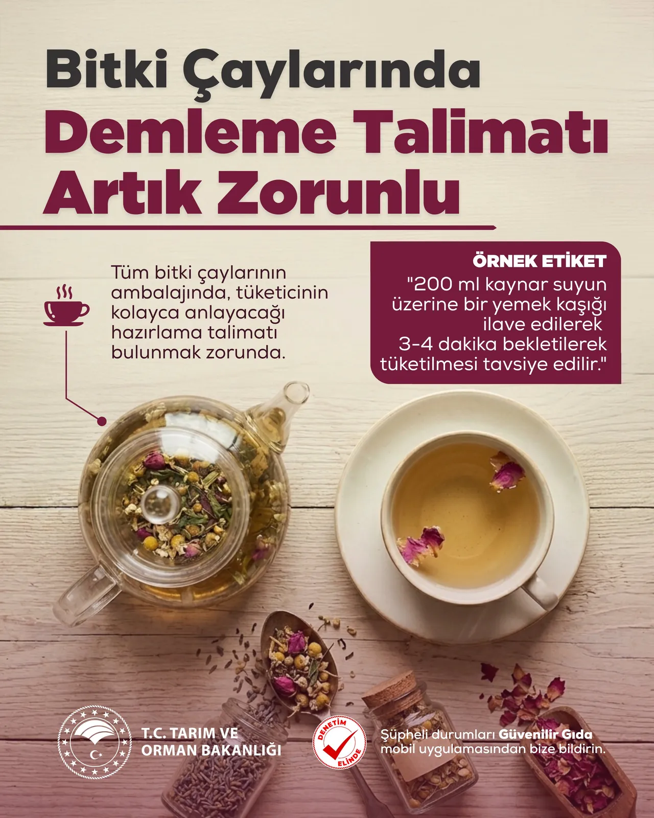 Bitki çayında yeni dönem! Artık ambalajda zorunlu olacak