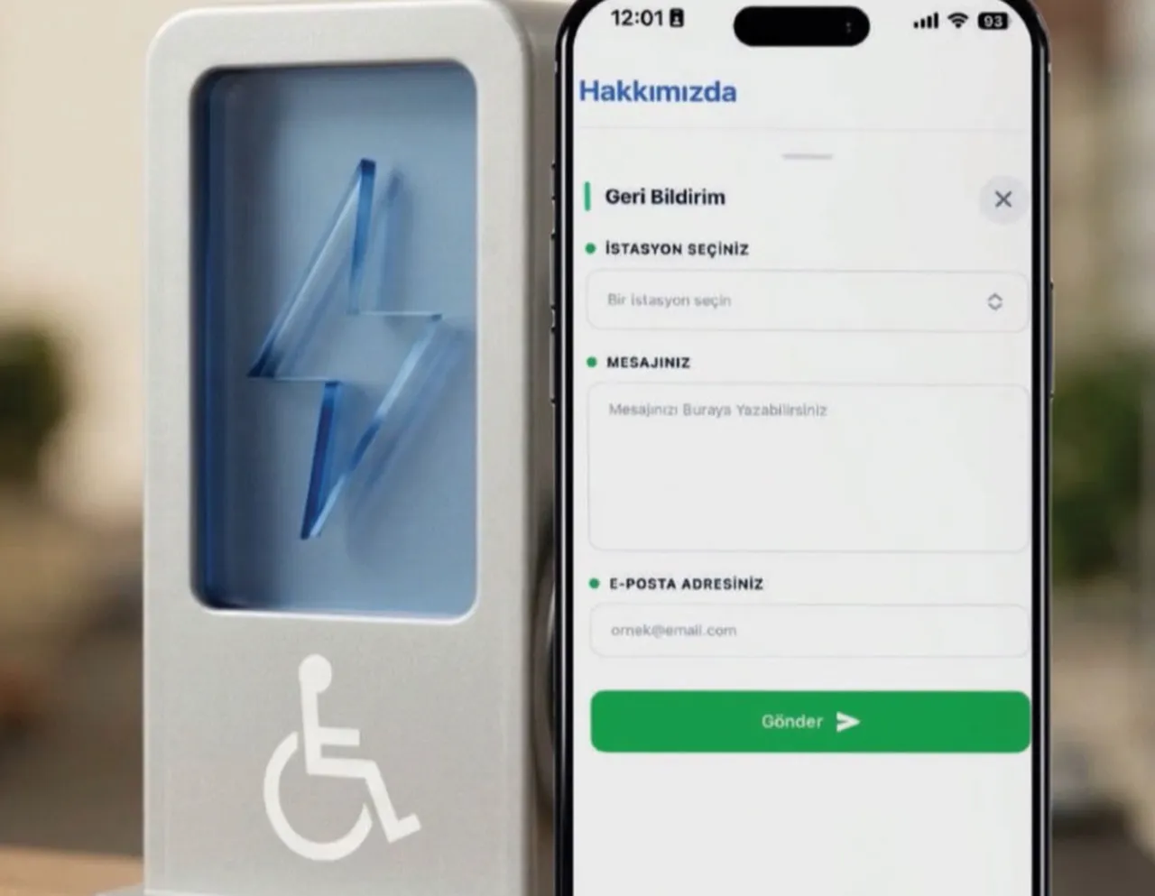 Engelsiz şarj bir tıkla ‘cep’te