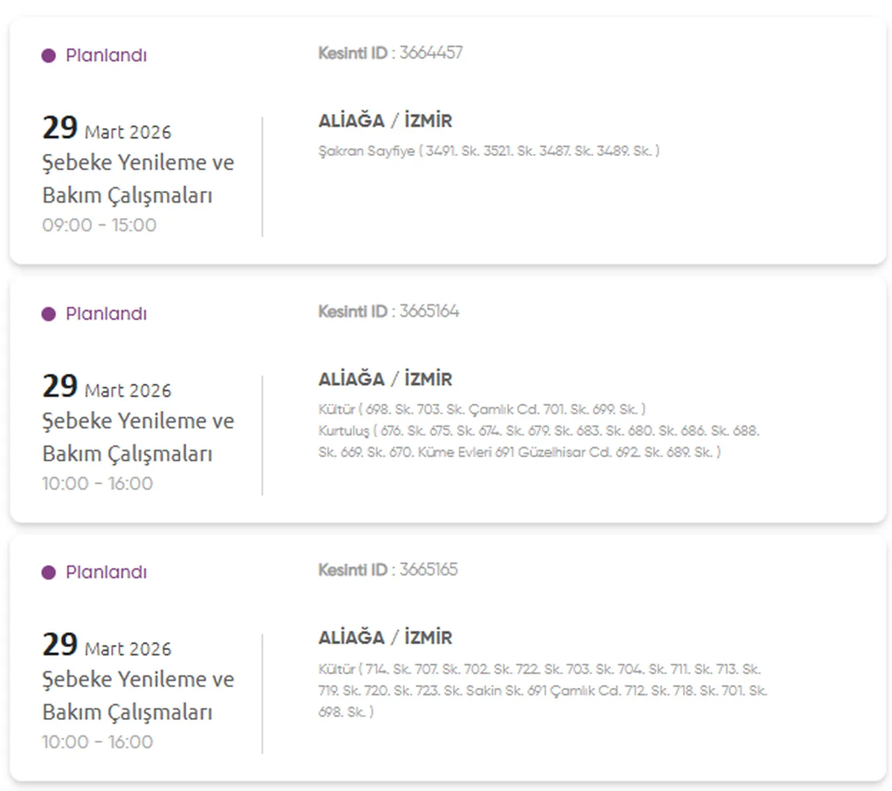 İzmir Gediz elektrik kesintisi listesi! 28-29 Mart İzmirde elektrikler ne zaman gelecek?