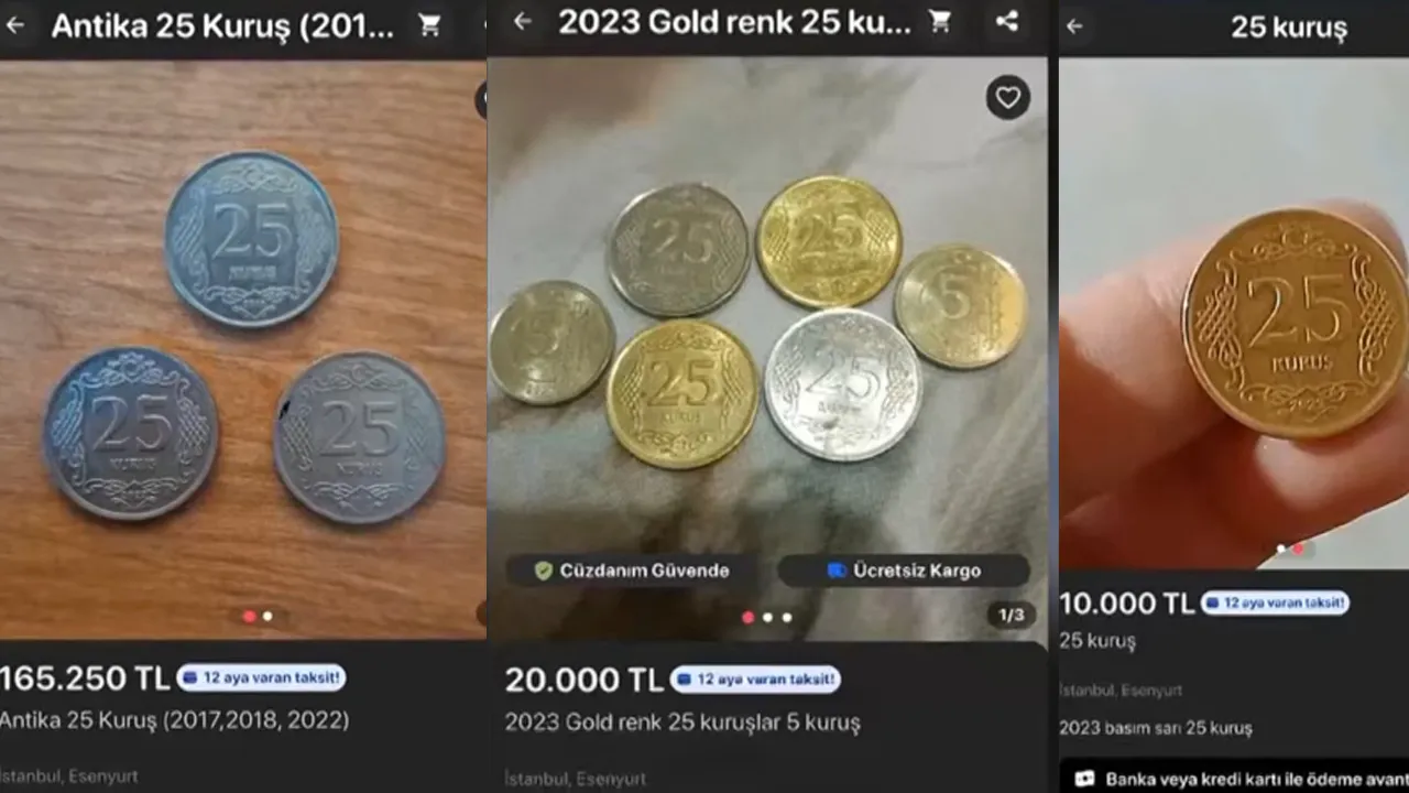 Bir dönem herkesin cebindeydi... 25 kuruşlar artık altınla yarışıyor!