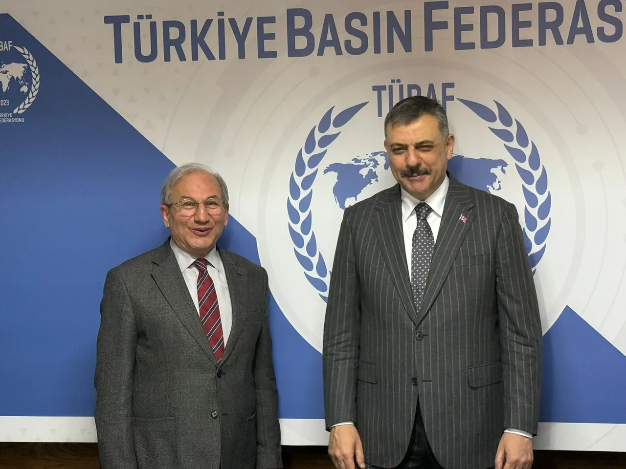 Türkiye Gazetesi Ankara Temsilcisi Akif Bülbül ve İçişleri Bakanı Mustafa Çiftçi