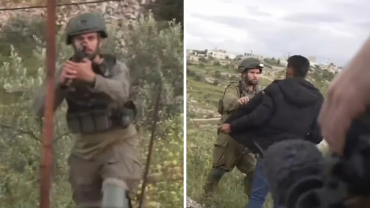 İsrail askerlerinden gazetecilere korkunç muamele! Silah doğrultup gözaltına aldılar