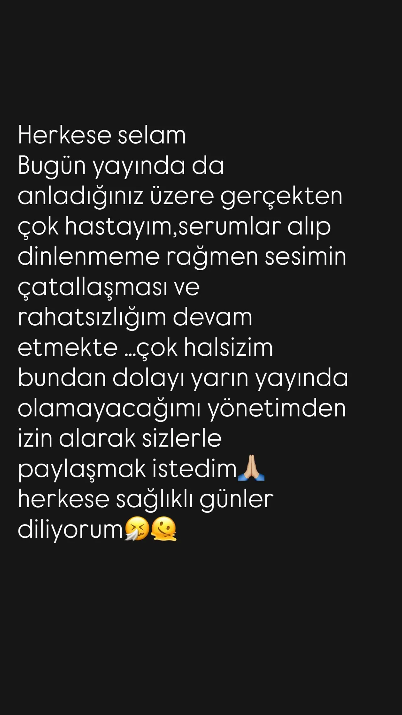 Ece Erken ‘Gel Konuşalım’ yayınına katılamadı! Nedenini sosyal medyadan açıkladı