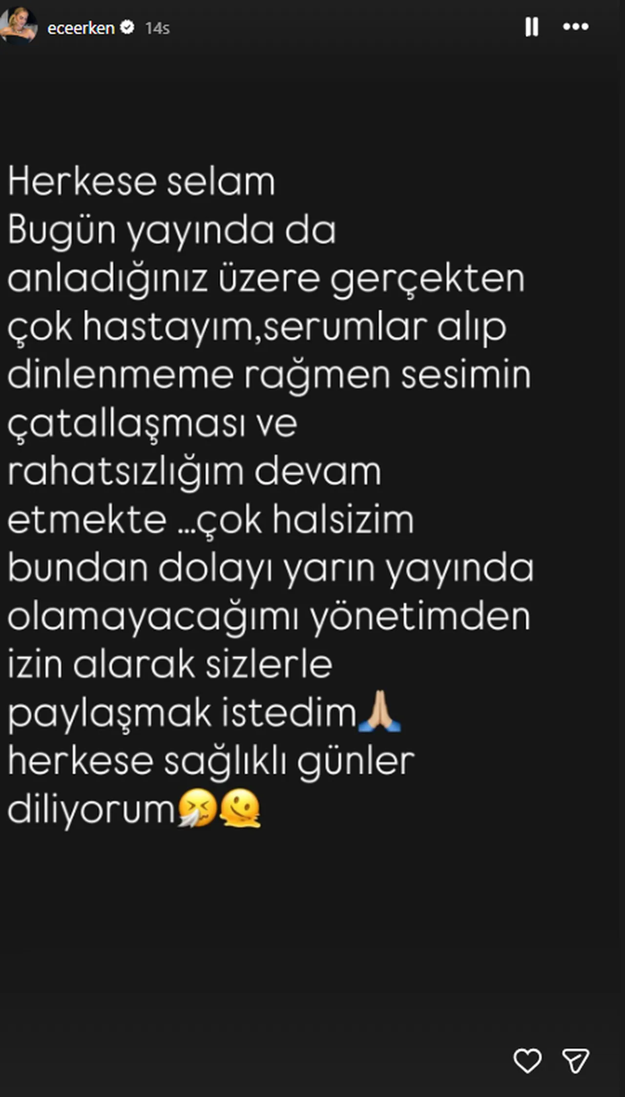 Gel Konuşalım Ece Erken neden yok? Sosyal medya hesabından açıkladı