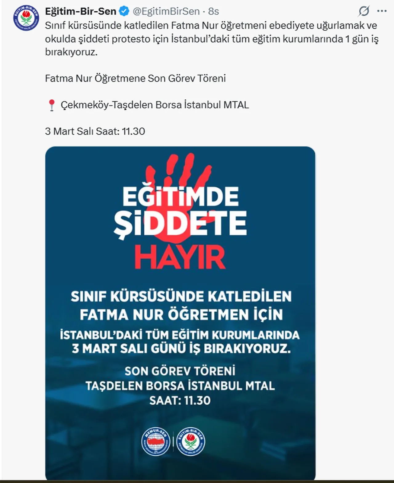 İstanbulda okullar bugün tatil mi, dersler yapılacak mı? Eğitim Sen açıklaması soru işareti bıraktı