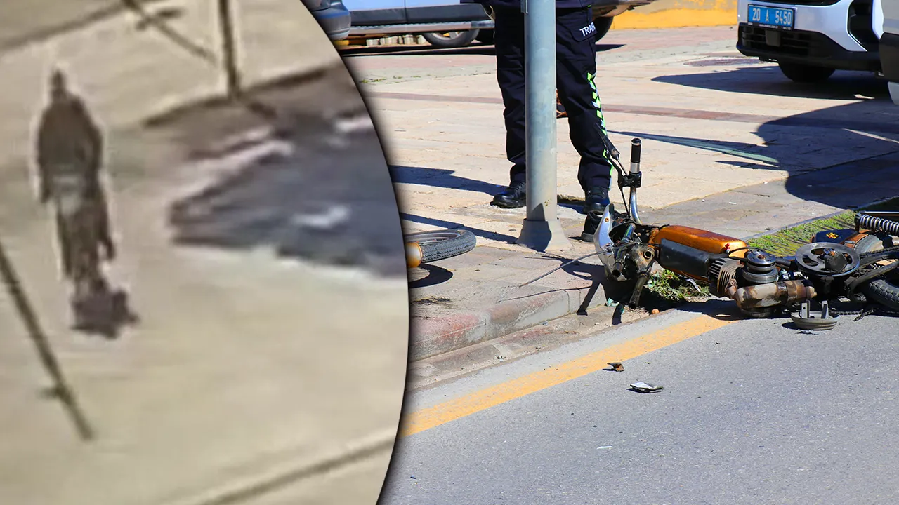 Motosiklet sürücüsünü hayatını kaybettiği kazanın görüntüsü ortaya çıktı 