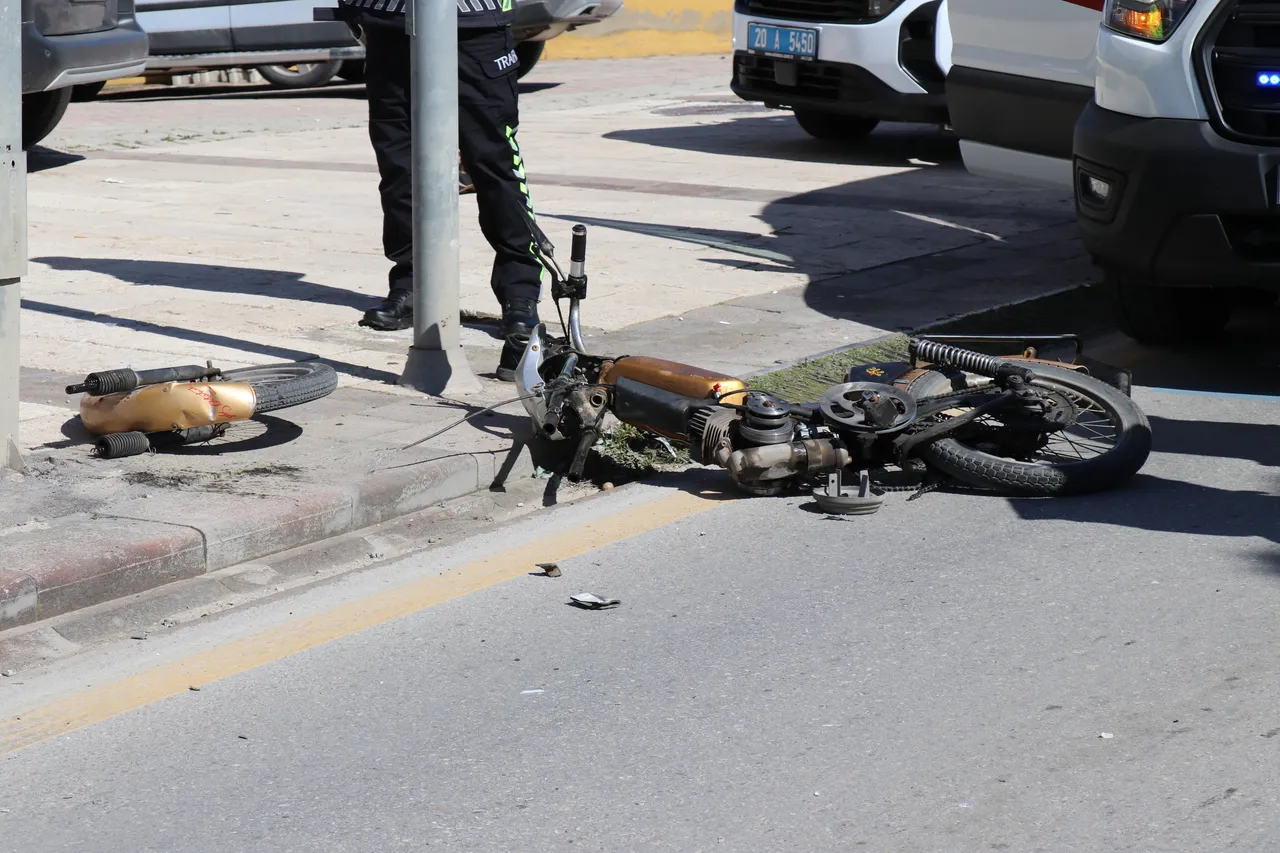 Motosiklet sürücüsünü hayatını kaybettiği kazanın görüntüsü ortaya çıktı