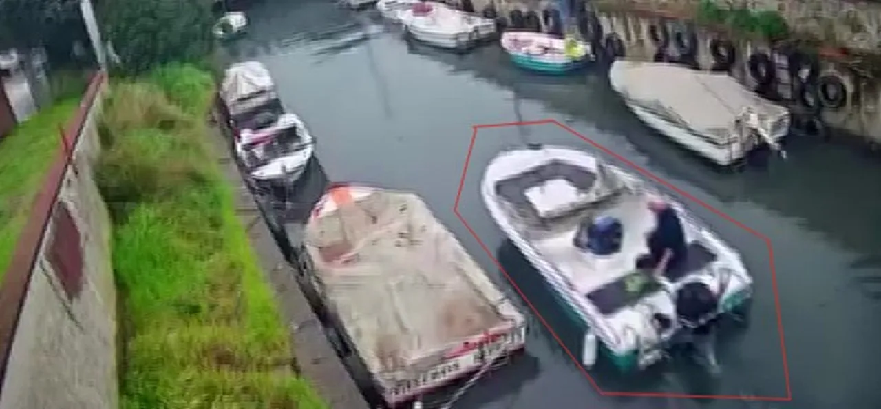 Güvenlik kamerası kaydından görüntü