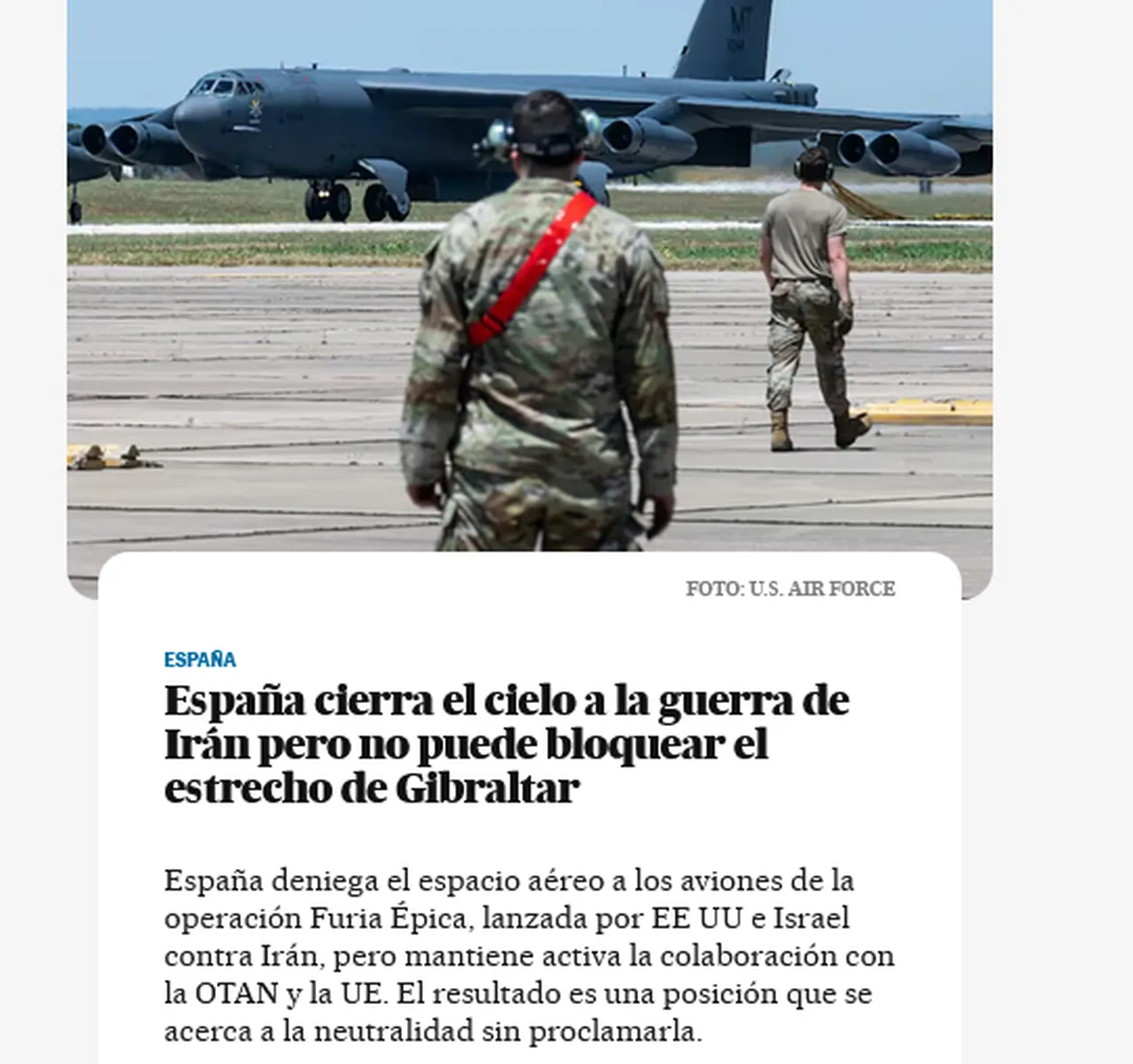 İspanya sadece Rota ve Moron üslerinin saldırı operasyonlarında kullanılmasını yasaklamakla kalmadı, aynı zamanda 'Destansı Öfke' operasyonuna katılan hiçbir uçağın hava sahasını kullanmasına izin vermeyeceğini duyurdu. Fransa veya Birleşik Krallık gibi komşu ülkelerde konuşlu tanker uçaklarına da sadece acil durumlarda  onay verilecek