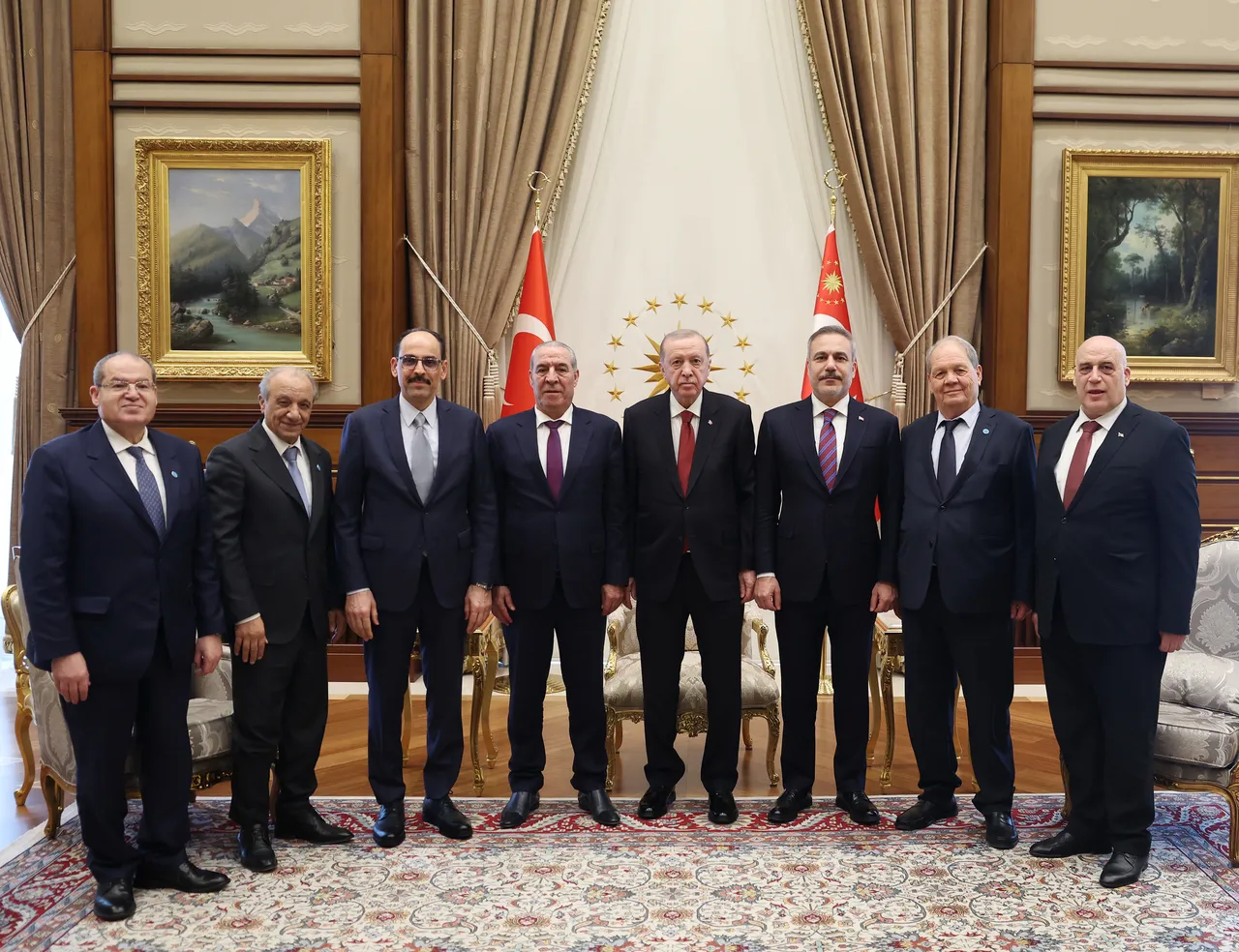 Cumhurbaşkanı Erdoğan, Filistin Devlet Başkan Yardımcısı Hüseyin eş-Şeyh'i kabul etti