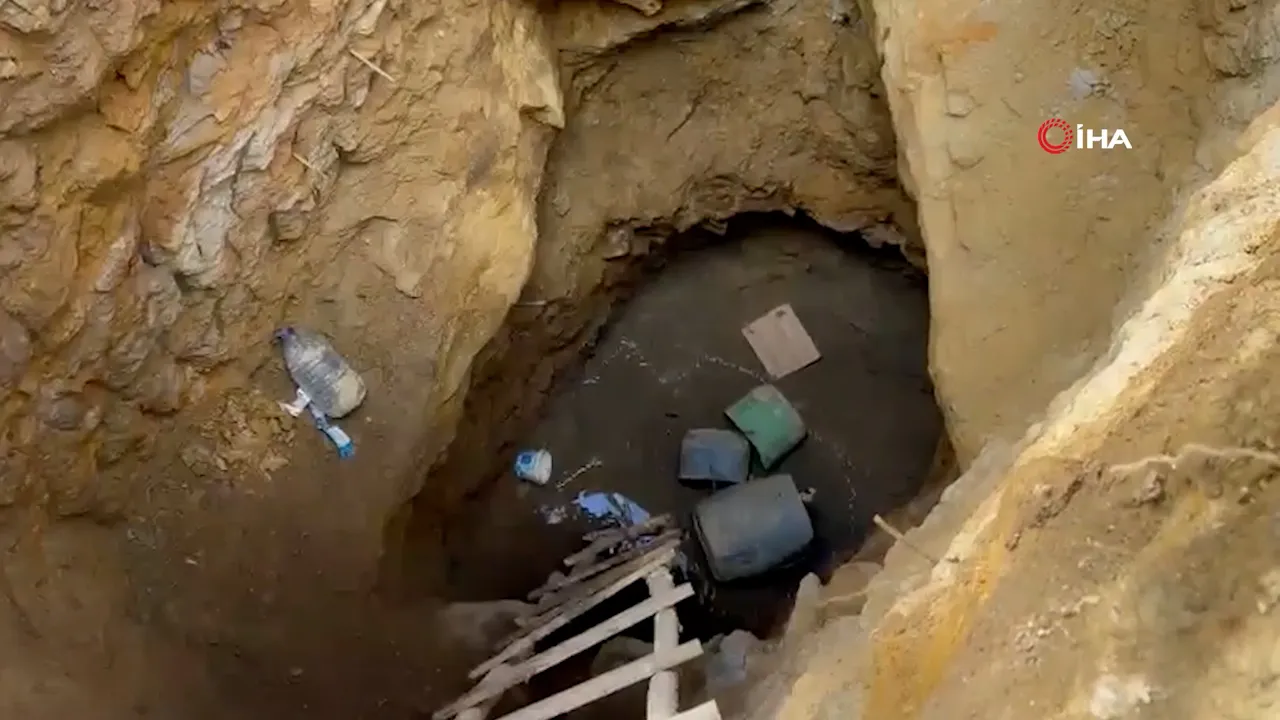 Kırıkkale'de kaçak kazı operasyonu! 6 metrelik kuyuda suçüstü yakalandılar