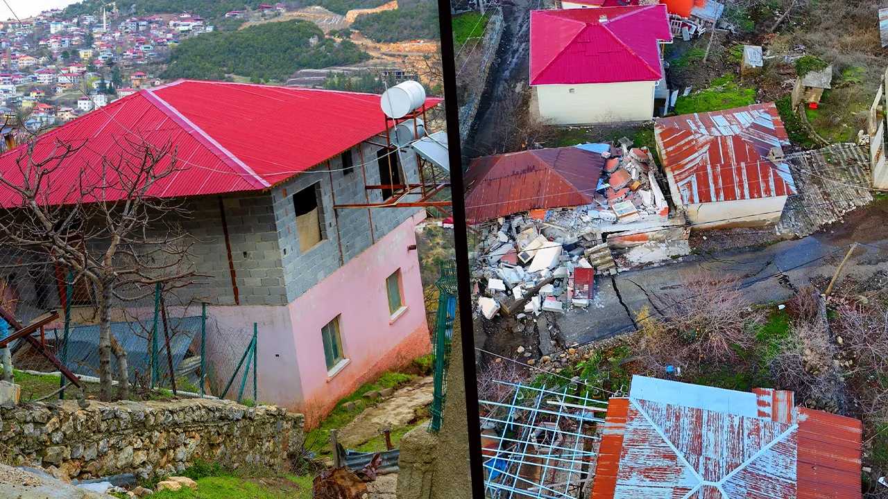 Mersin’deki heyelanda ilk rapor! 65 hasar gördü 