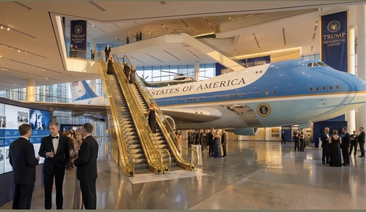 Trumpın yeni altın sarayı! İçinde yok yok! Yeni kütüphanesini tanıttı
