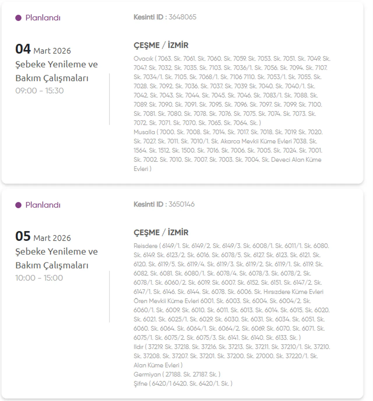 GDZ İzmir elektrik kesintisi listesi açıklandı! 4-5 Mart İzmir elektrik kesintisi ne zaman bitecek?