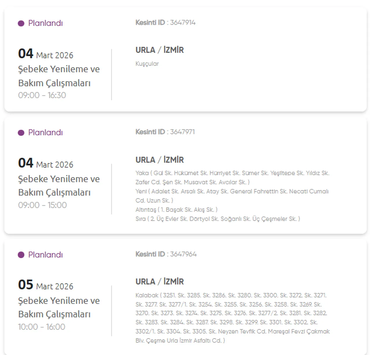 GDZ İzmir elektrik kesintisi listesi açıklandı! 4-5 Mart İzmir elektrik kesintisi ne zaman bitecek?