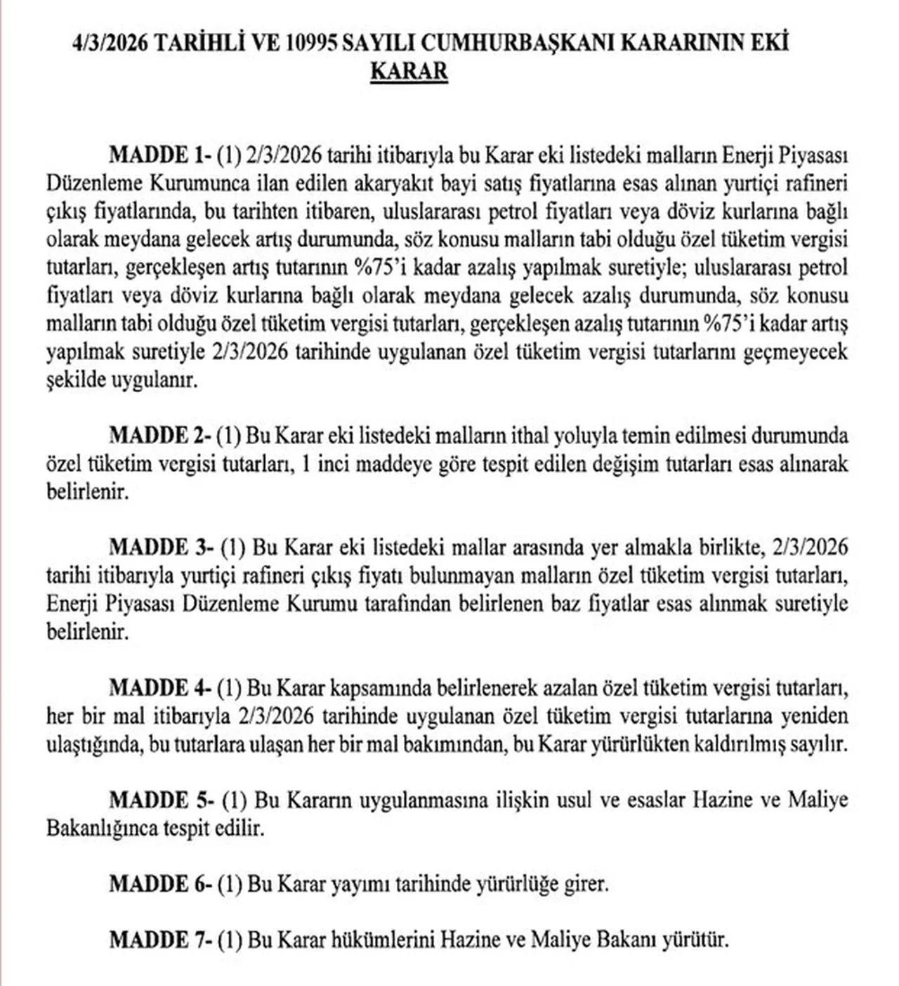 Akaryakıta devlet freni! Eşel mobil sistemi devreye alındı