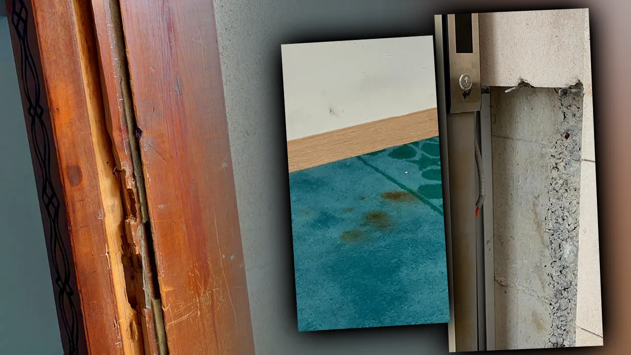 Camide çirkin saldırı! Kapıyı duvarı kırıp, halıda sigara söndürdüler 