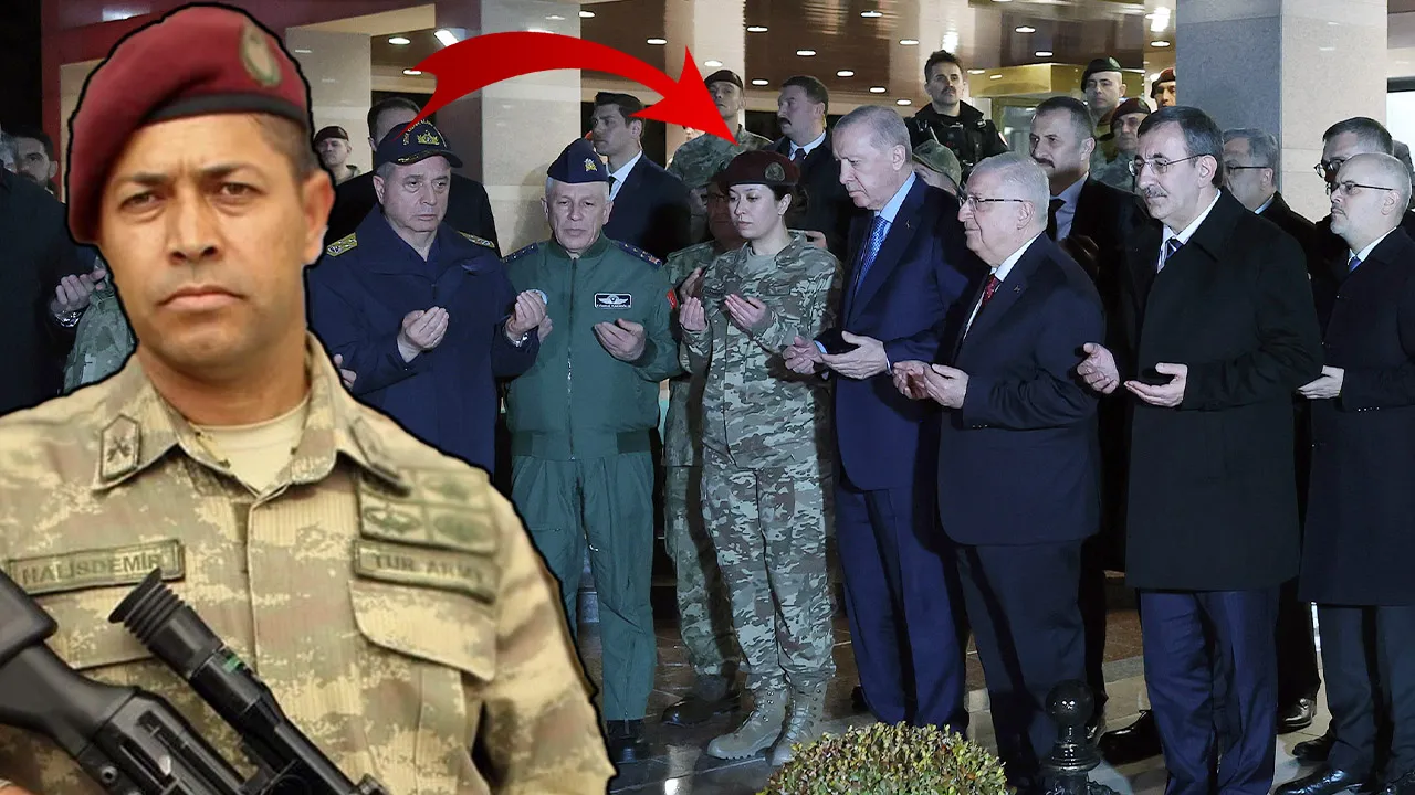 Cumhurbaşkanı Erdoğan, Ömer Halisdemir'in şehit olduğu yerde dua etti! Yanındaki isim dikkat çekti