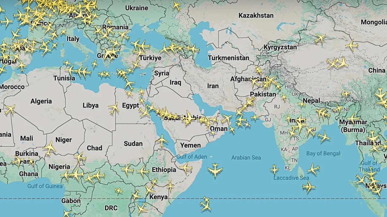 Flight Radar 5 Mart 2026 verileri.