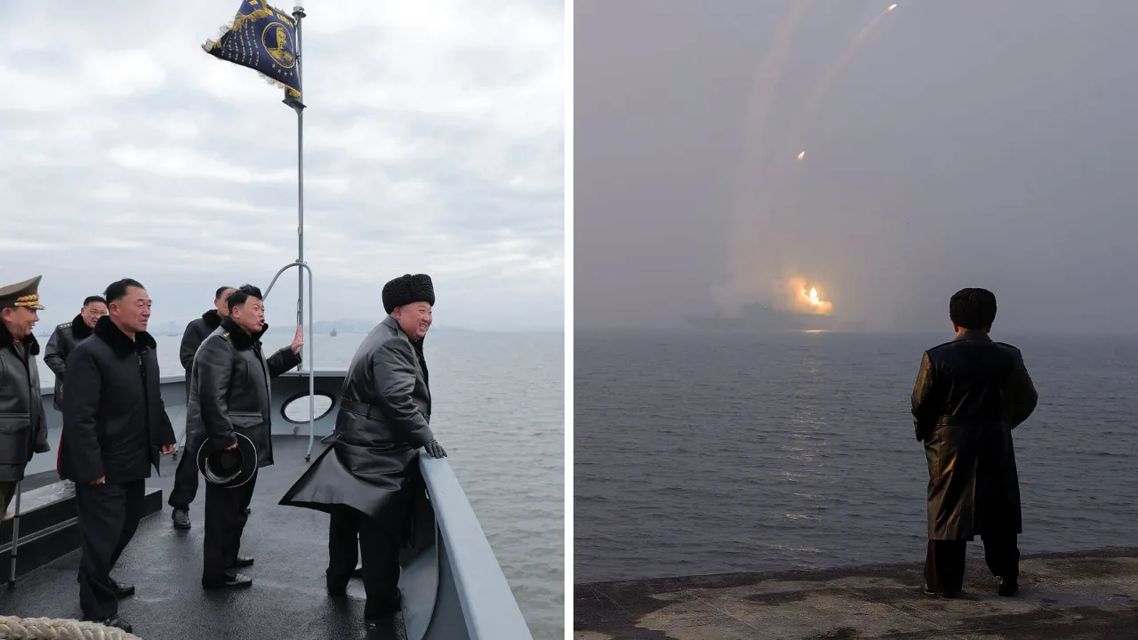 Dünyanın gözü Orta Doğu'dayken Kim'den düşmanlarına gözdağı! Füze atışını denetledi