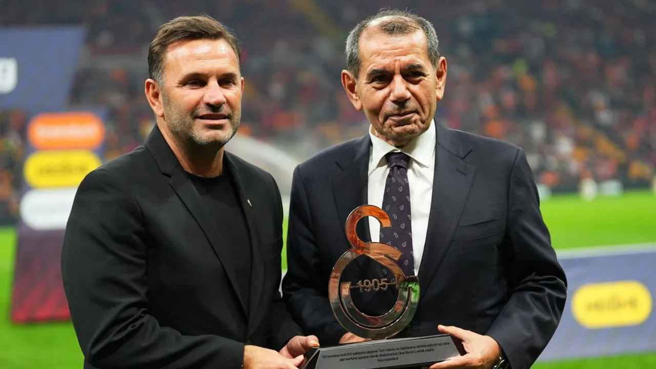 Galatasaray'da Dursun Özbek ve Okan Buruk'tan derbi öncesi şampiyonluk sözü