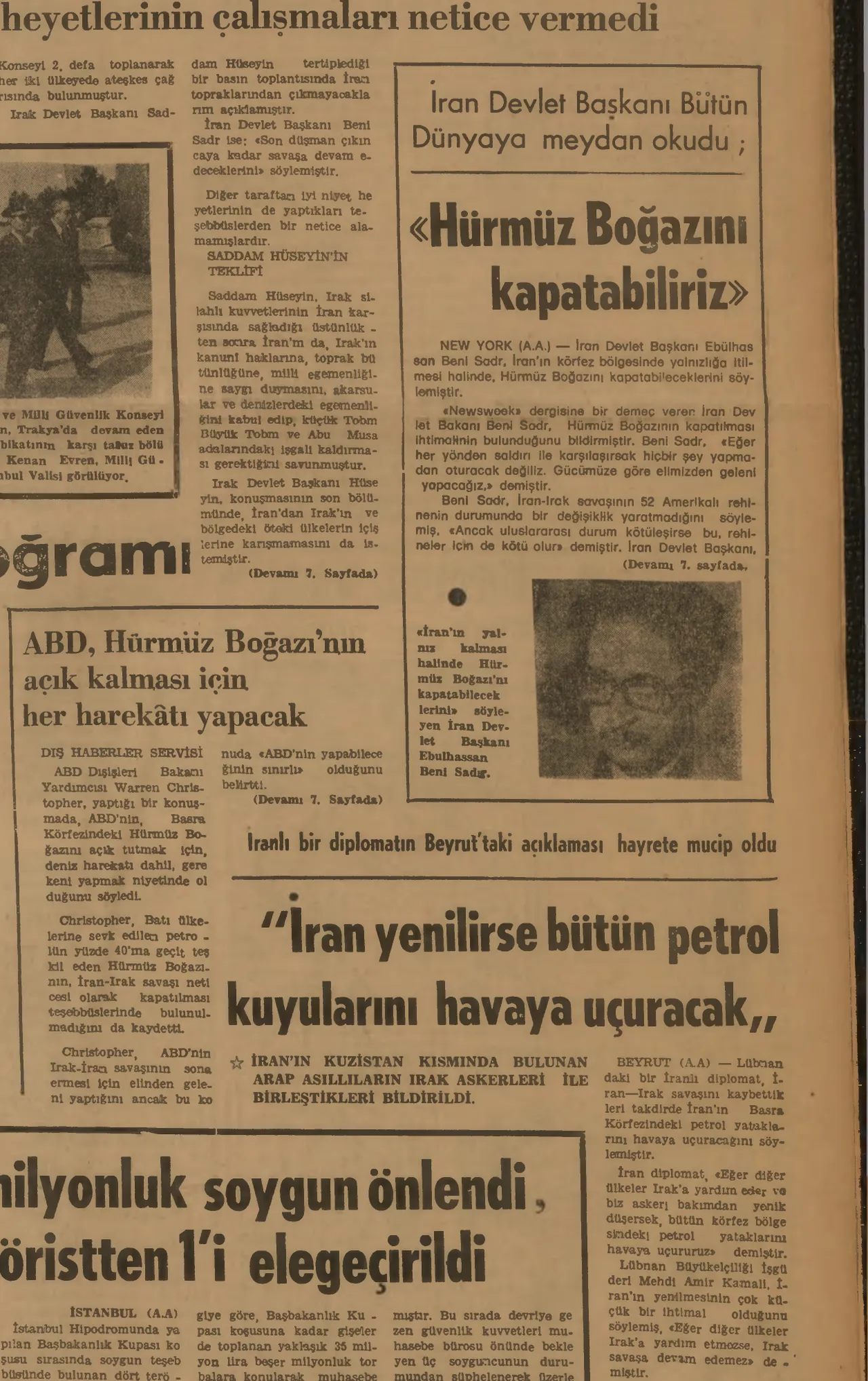 30 Eylül 1980 tarihli Türkiye gazetesi haberi