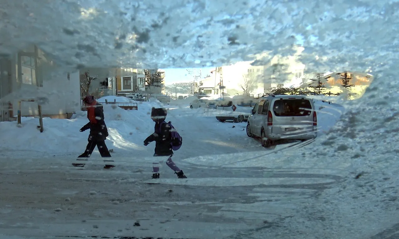 Kars buz tuttu! Vatandaş camları pürmüzle açtı