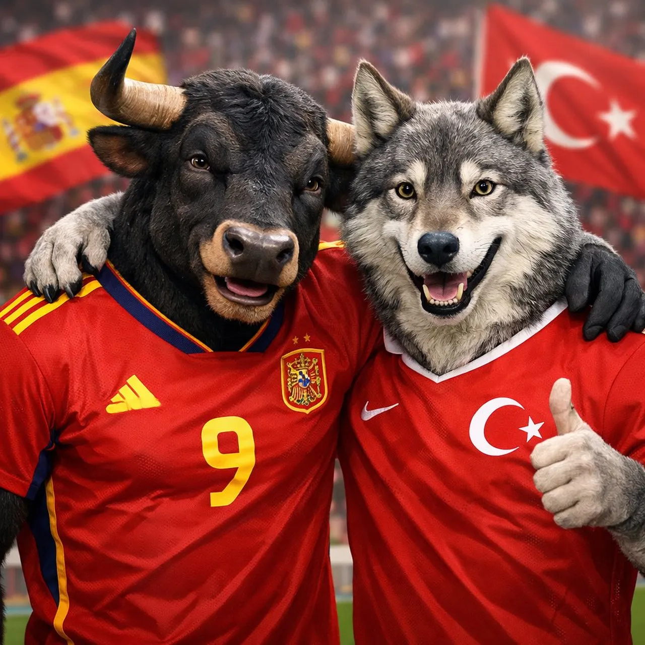 Akdeniz’de Türkiye-İspanya rüzgârı! Bayrak asan amca bu sefer İspanya için balkonda