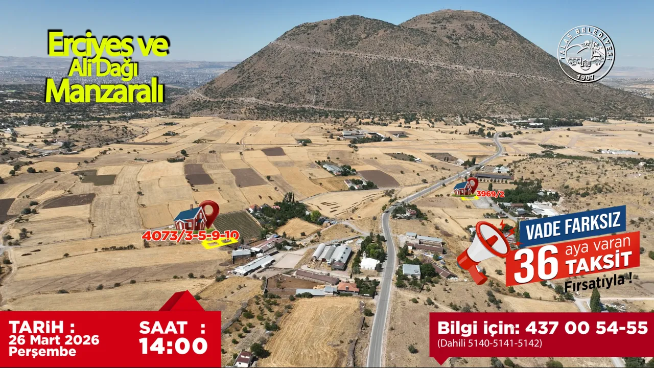 Belediyeden villa parselli arsa satışı! Vade farksız 36 ay taksit imkanı