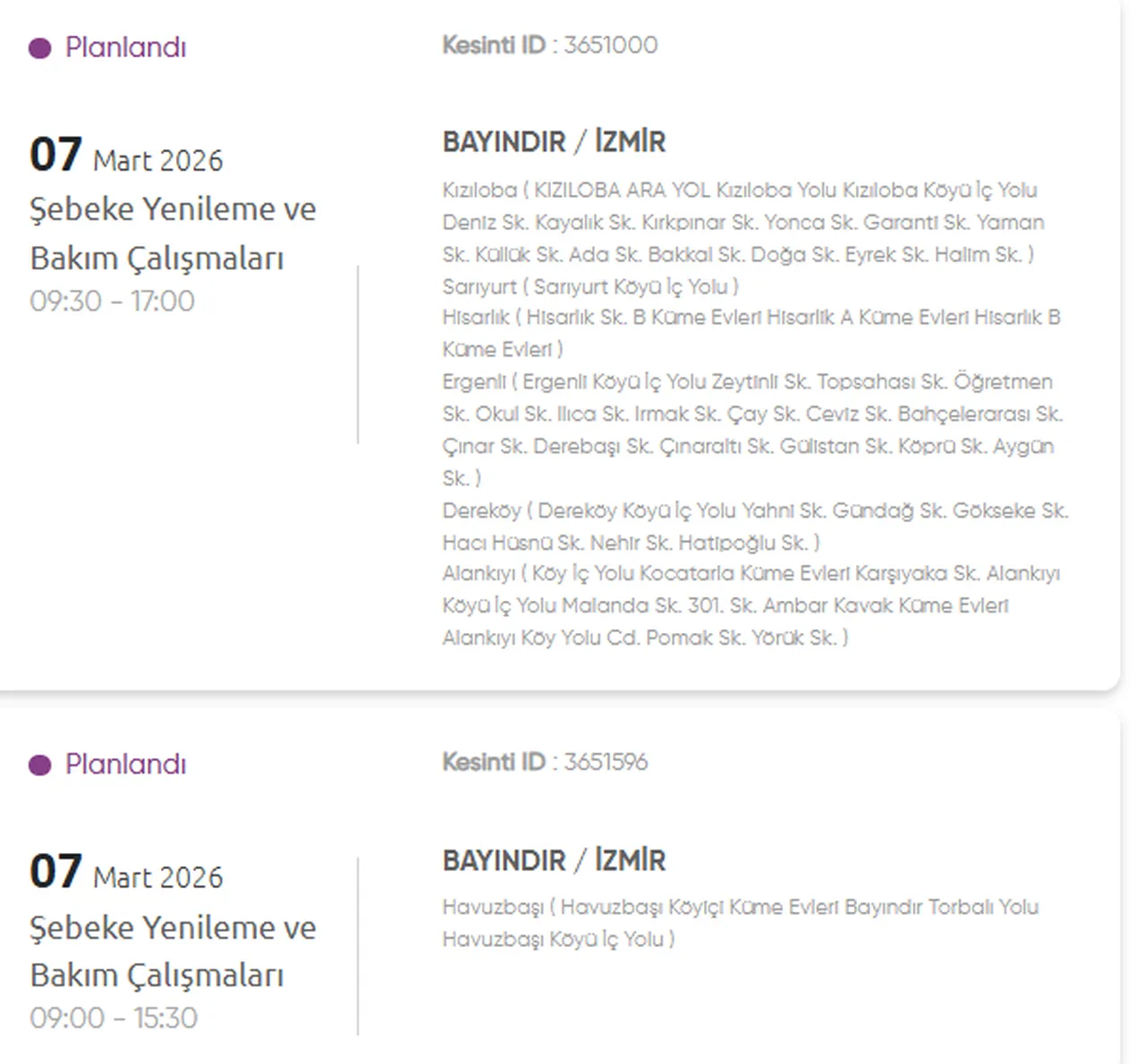 İzmir GDZ elektrik kesintisi yaşanan ilçeler! 6-7 Mart İzmirde elektrik kesintisi ne zaman bitecek?