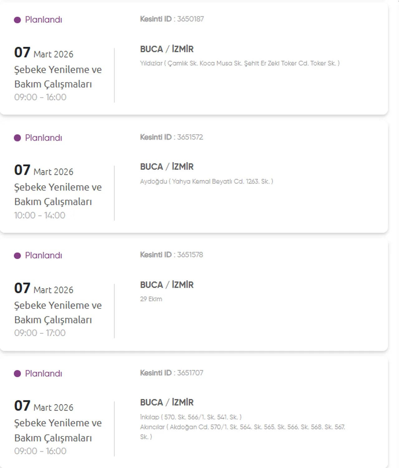 İzmir GDZ elektrik kesintisi yaşanan ilçeler! 6-7 Mart İzmirde elektrik kesintisi ne zaman bitecek?