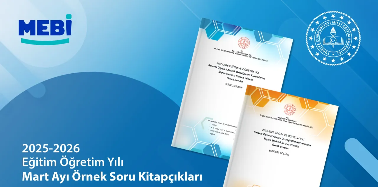  LGS mart ayı örnek soru kitapçıkları ve çözüm videoları yayımlandı (MEBİ örnek sorular görüntüleme)