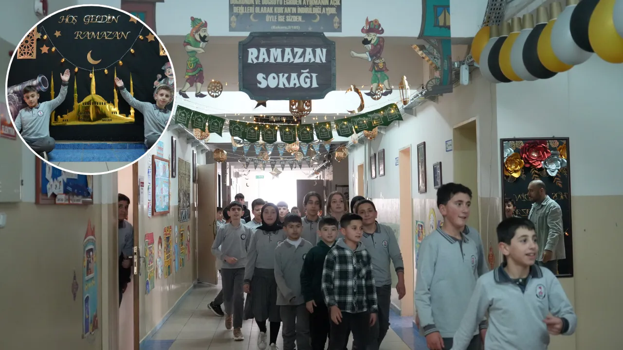 Teneffüs zili sustu, ilahiler yükseldi: Bayburt'ta bir okulda 