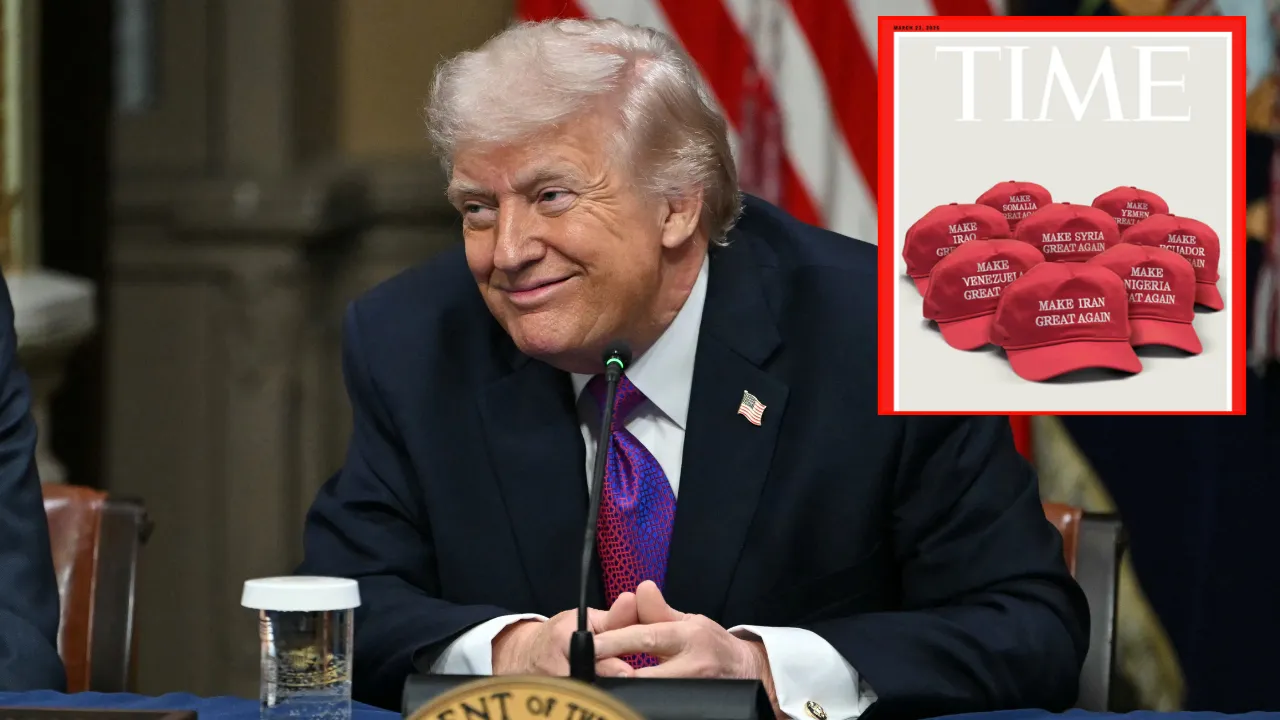 Time dergisinden Trump'a 'Orta Doğu' göndermesi! O slogan yeniden gündemde 