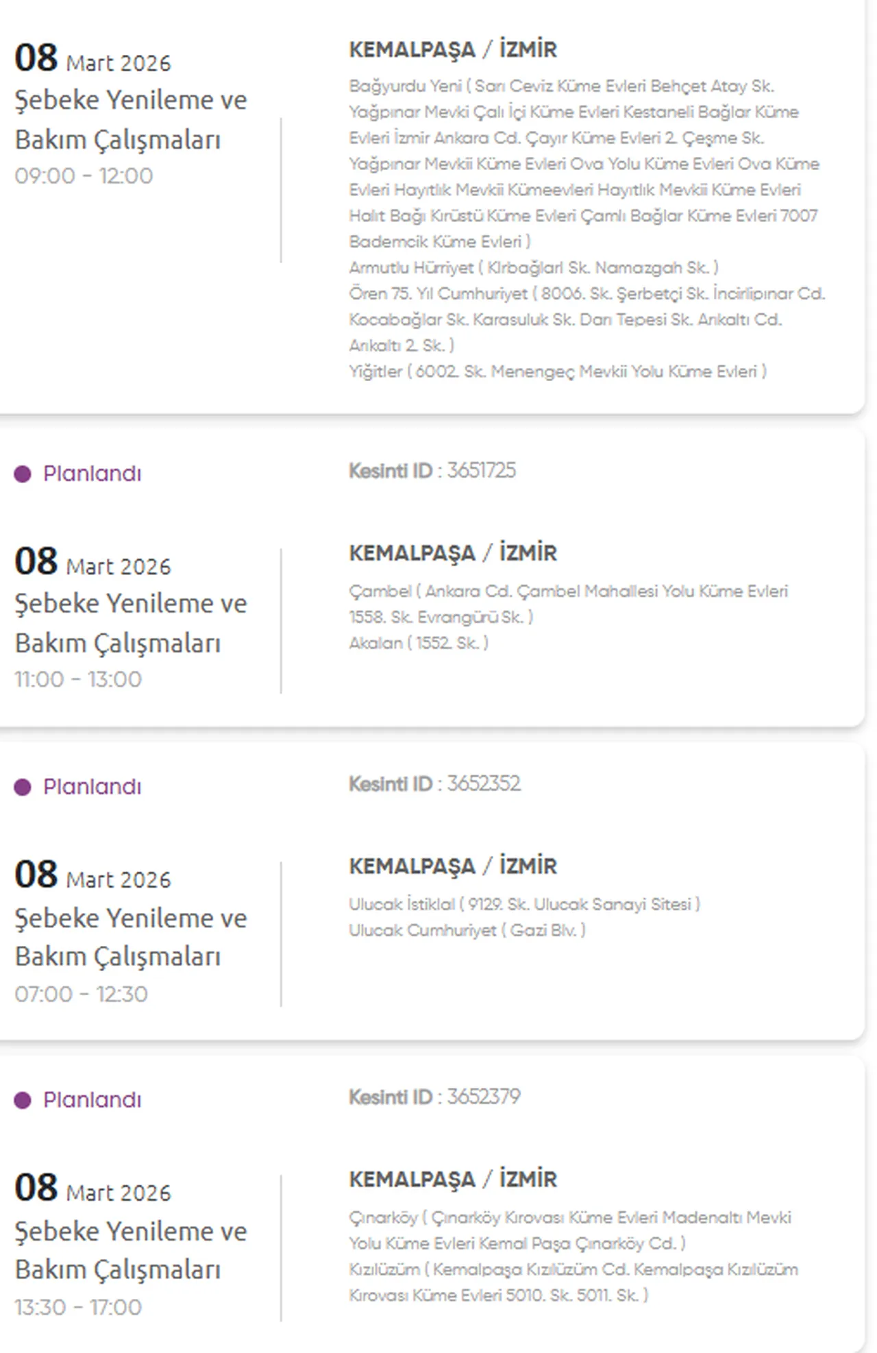 8 Mart İzmir GDZ elektrik kesintisi saatleri açıklandı! Hangi ilçelerde elektrikler kesilecek?