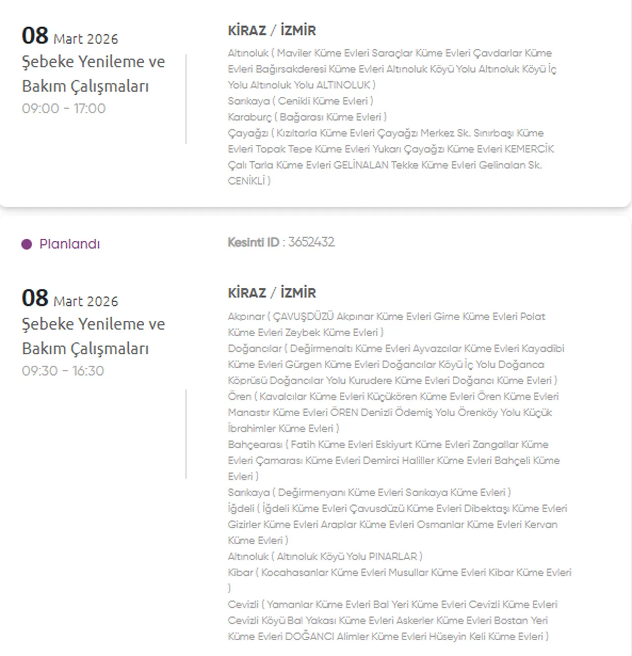 8 Mart İzmir GDZ elektrik kesintisi saatleri açıklandı! Hangi ilçelerde elektrikler kesilecek?