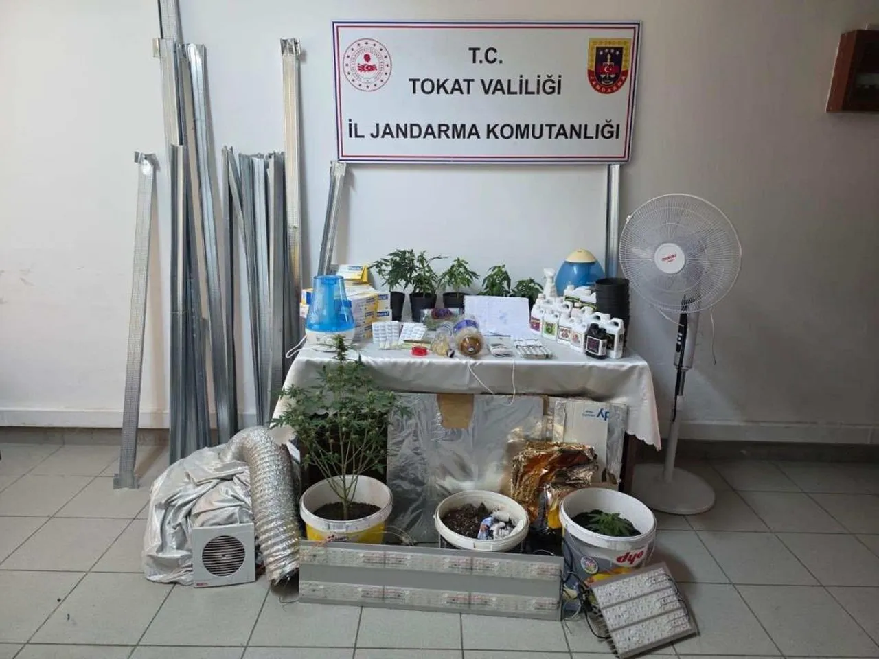 Apartman dairesinde uyuşturucu serası kurmuşlar!