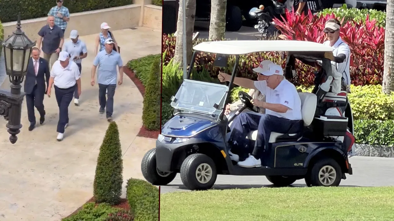 Savaş sürerken Trump golf oynadı: ABD'lilerin yorumları gündem oldu