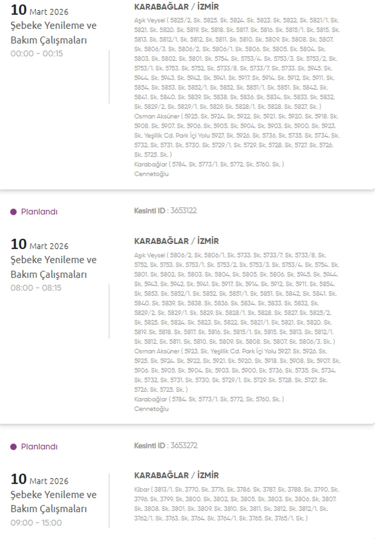 GDZ İzmir elektrik kesintisi listesi 9-10 Mart! İzmir'de elektrik kesintisi ne zaman bitecek?