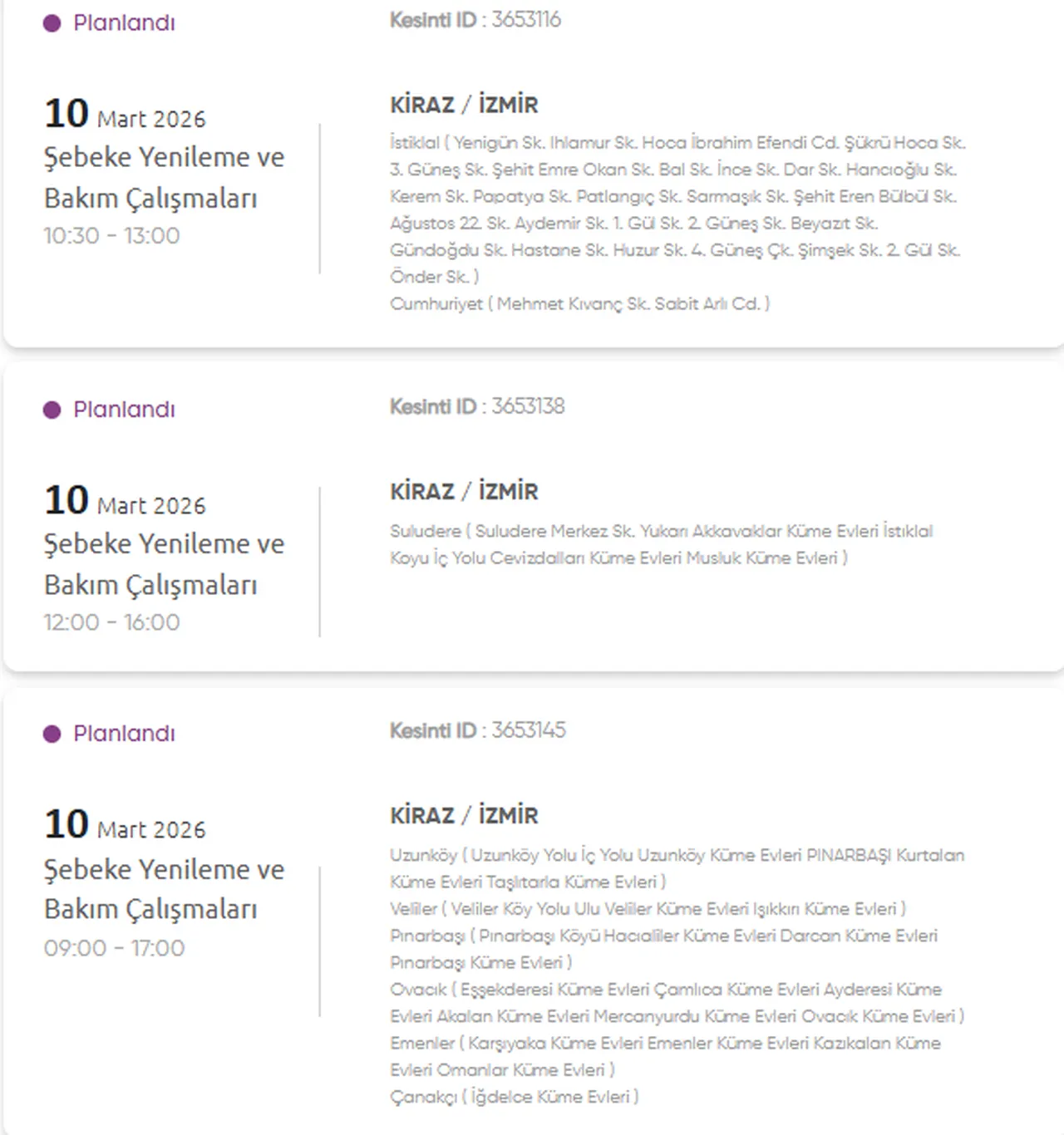 GDZ İzmir elektrik kesintisi listesi 9-10 Mart! İzmir'de elektrik kesintisi ne zaman bitecek?