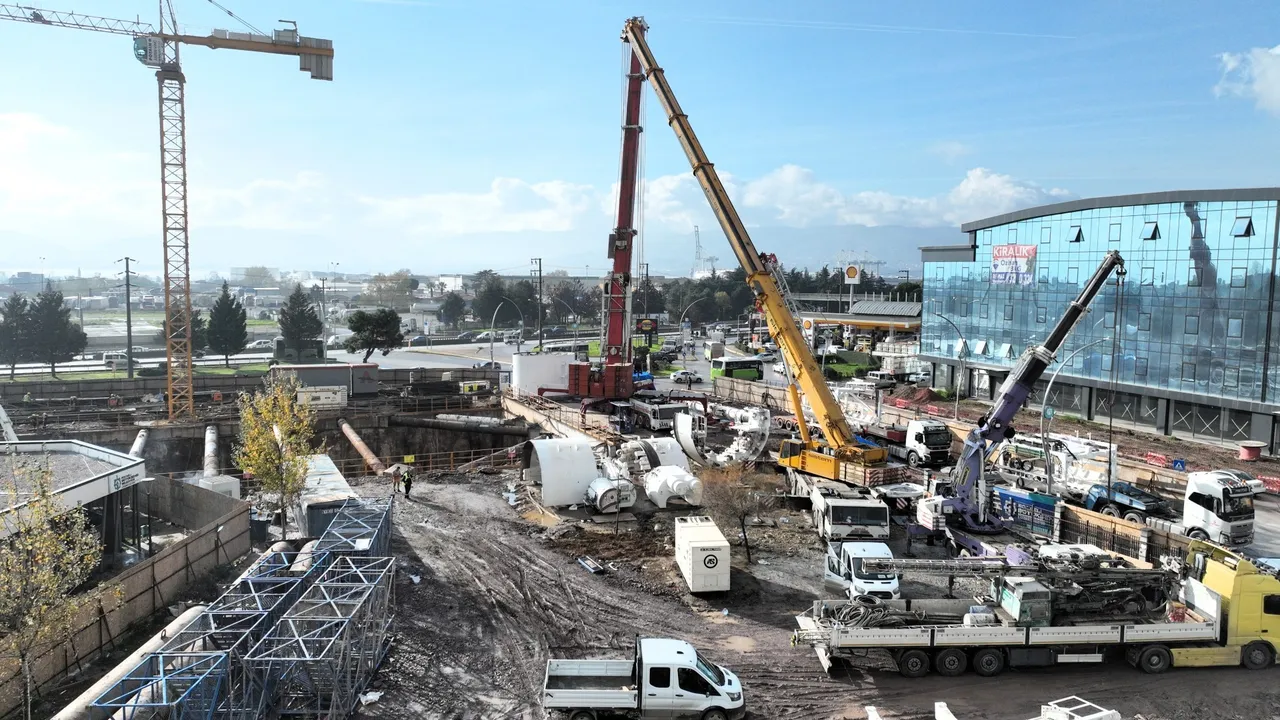 Körfezray Metro Projesi’nde 5’inci makine sahada! 2028de tamamlanacak
