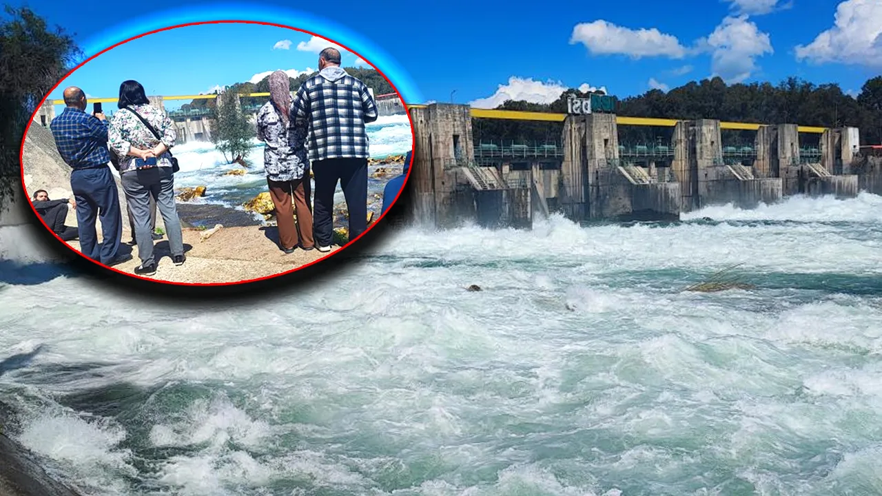 Doluluk oranı yüzde 100'e ulaştı, baraj kapakları açıldı! Şehir oraya akın etti!