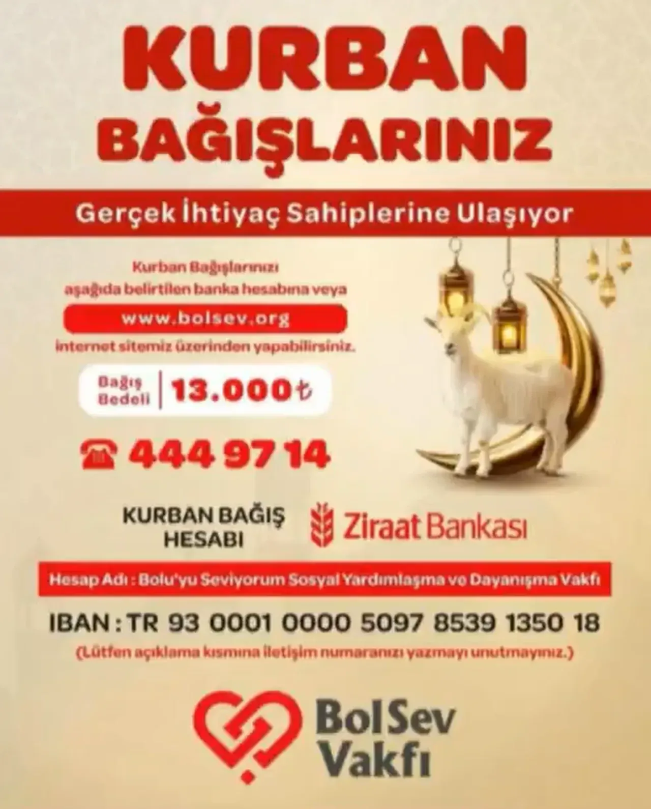 Bolu Belediyesi'nde bir skandal daha! Kurban paralarını toplayıp, hayvan kesmediler