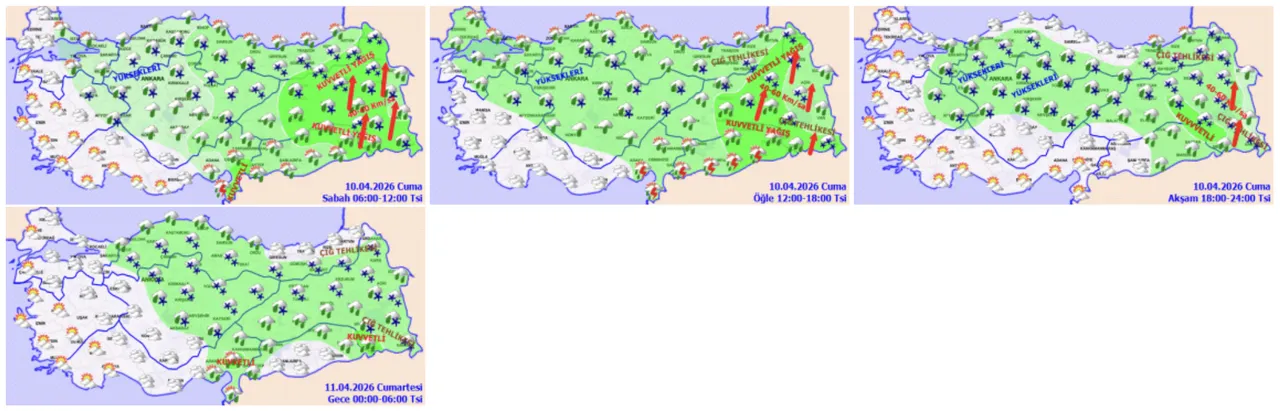 Bugün yağmur yağacak mı? 10 Nisan İstanbul, Ankara, İzmir, Bursa ve Antalya hava durumu