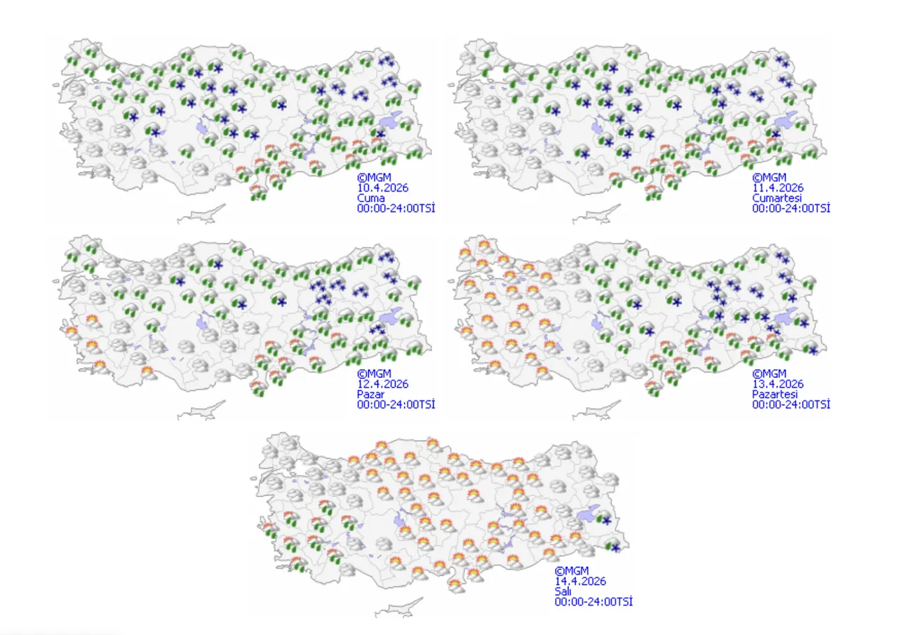 Bugün yağmur yağacak mı? 10 Nisan İstanbul, Ankara, İzmir, Bursa ve Antalya hava durumu